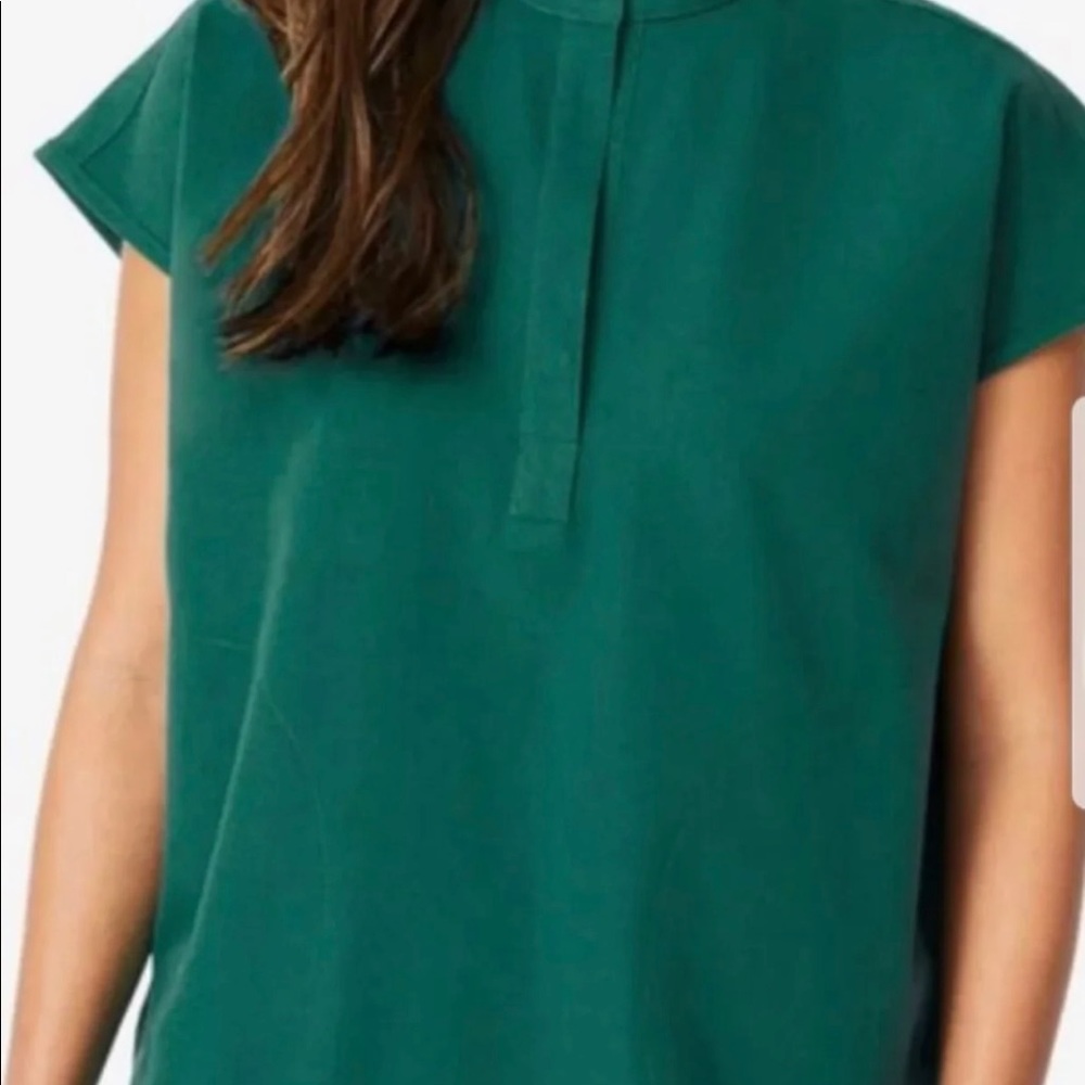 FIGS Rafaela Scrub Top Hunter Green Size XS